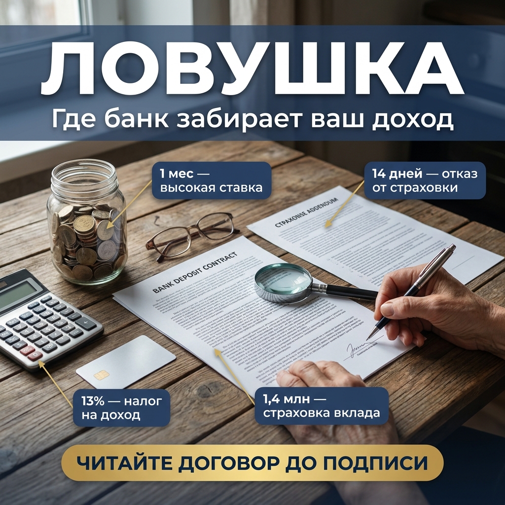 Ловушки вкладов с высоким процентом: где теряют доход
