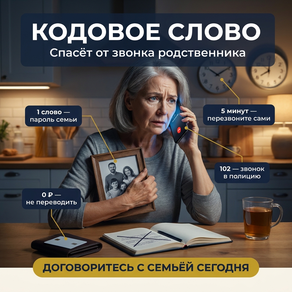 Мошенники звонят, что родственник в беде: кодовое слово