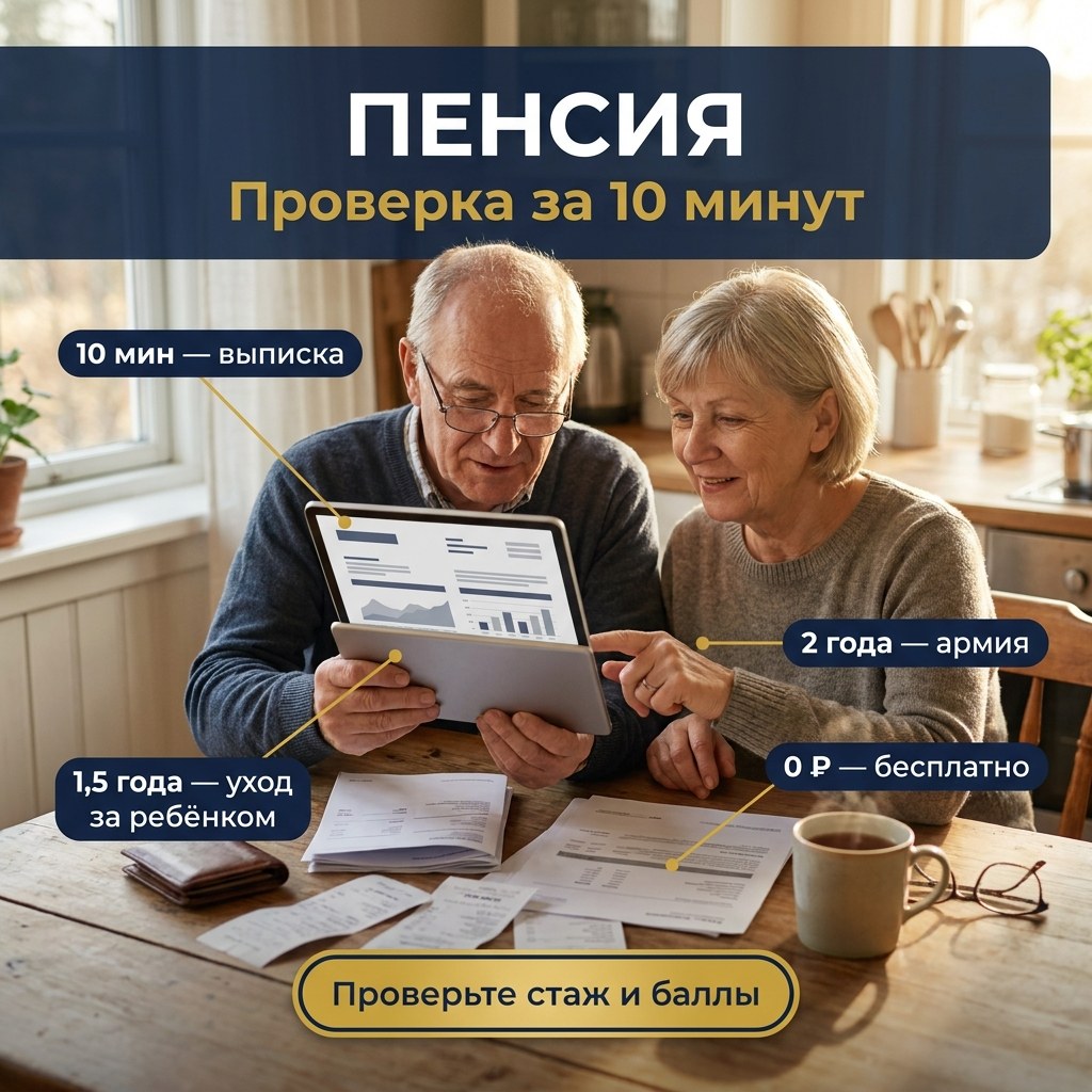 Как за 10 минут проверить, правильно ли вам начислили пенсию