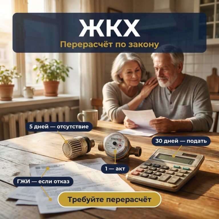 Перерасчёт за ЖКХ: когда управляющая компания обязана вернуть деньги