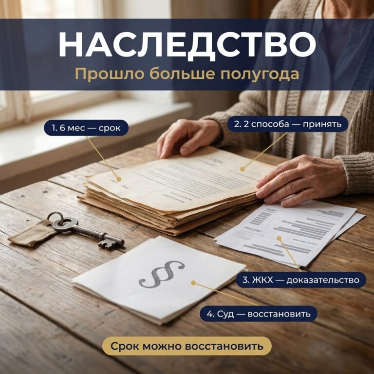 Наследство: что делать, если прошло больше полугода