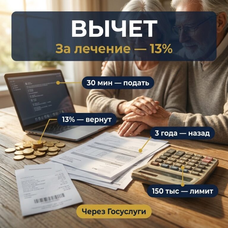 Налоговый вычет за лечение: как вернуть 13% даже за прошлые годы